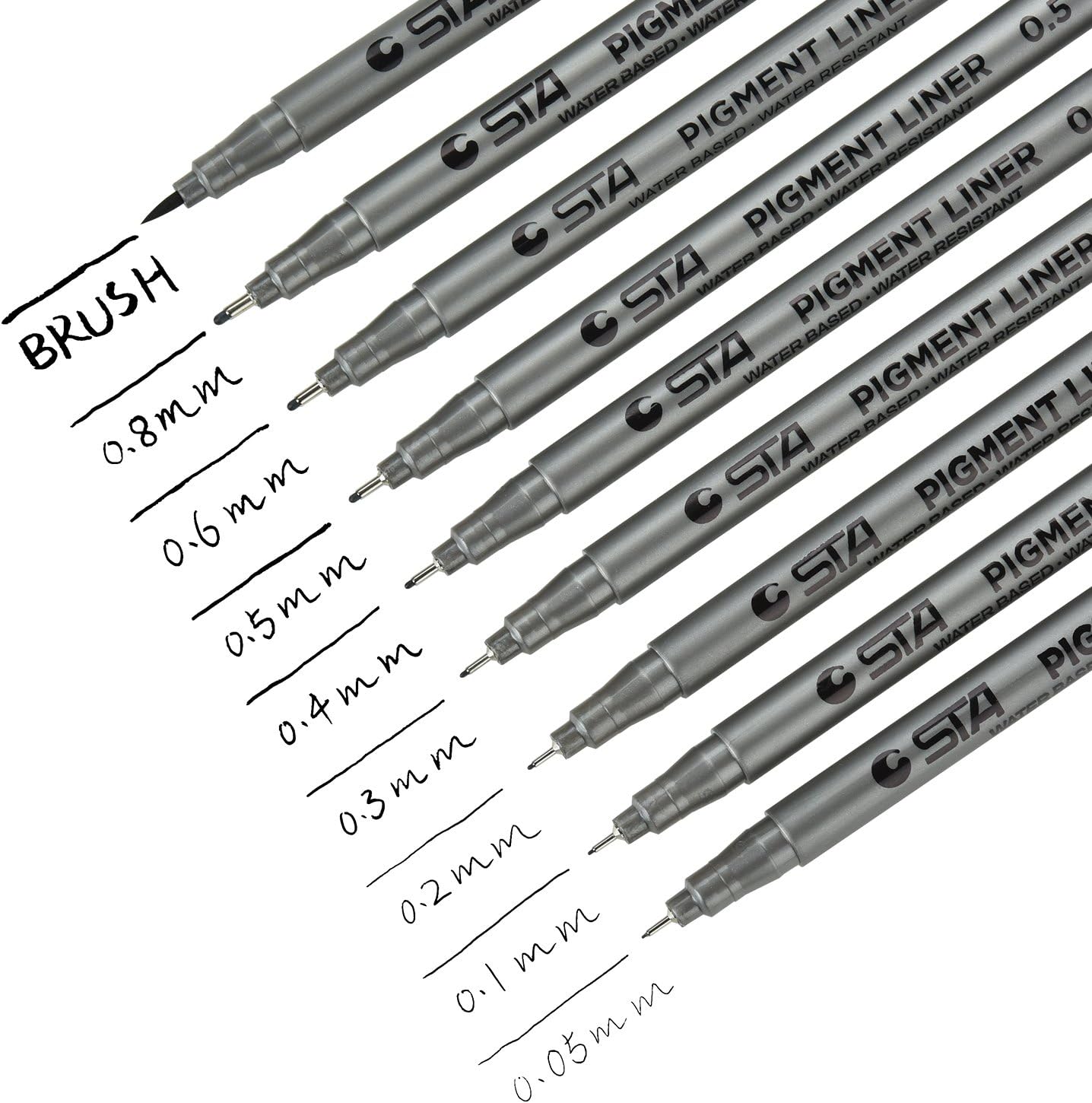 Premium Fine Liner Pens Set, Office Documents For Sketching, Artist Illustration, Technical Drawing, Ideal For Calligraphy Writing, Shopping Lists, Notes And Appointments