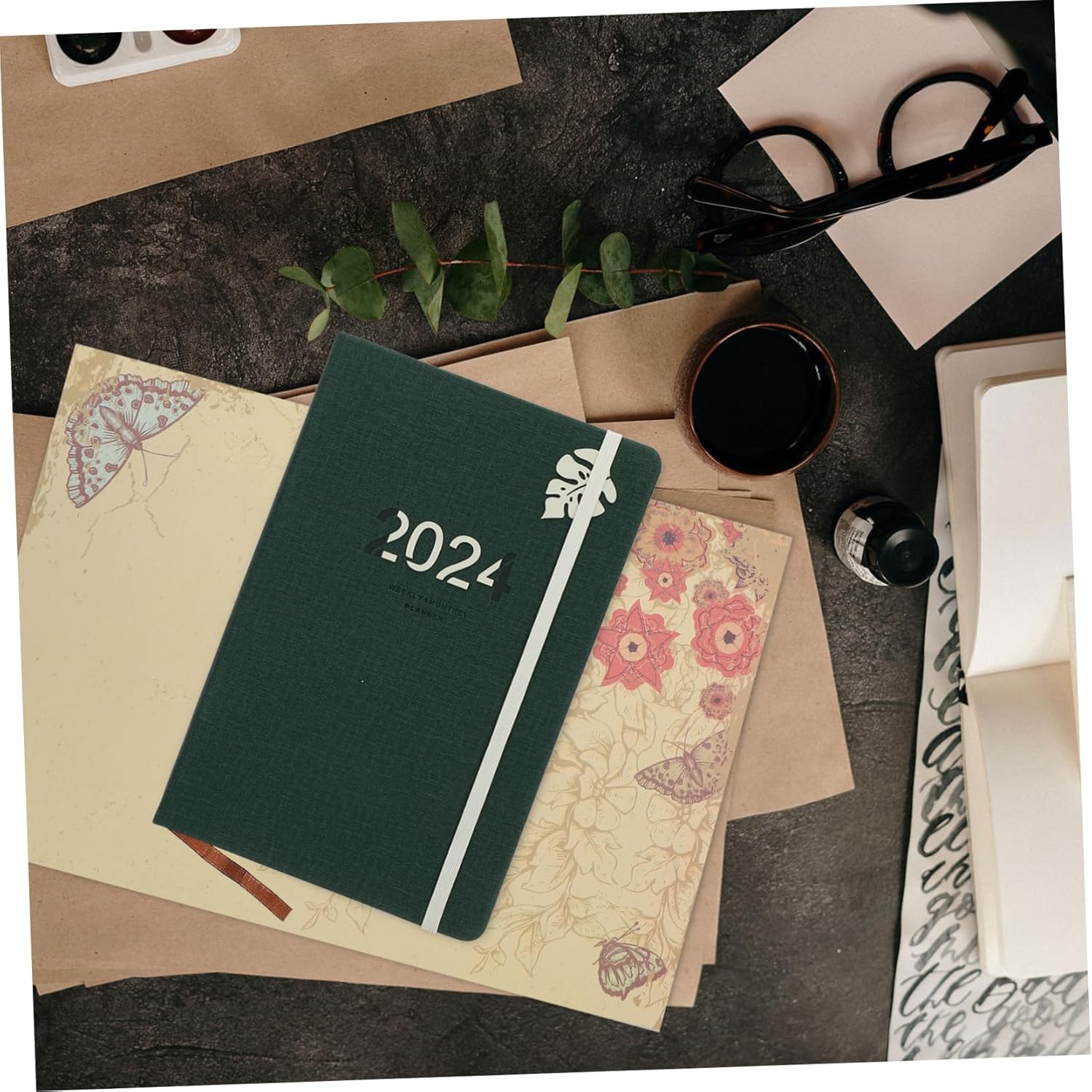 OSALADI Notizbuch Planer Besprechungsblock Tagebuch Stundenplaner Schüler Reisenotizbuch Business-notizbuch Schreibwaren Geschenk Kreativ Scrapbook – Bild 3