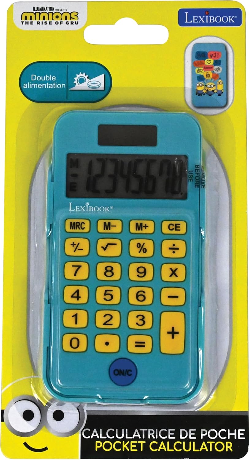 Lexibook Despicable Me Minions Classic and Complex Calculator Functions Rigid Case with Battery Blue Yellow C45DES – Bild 7