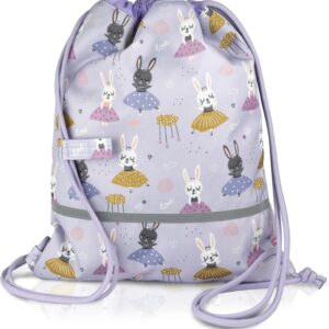 Children, Toddlers Gym Bag, Fabric Bag for Nursery, Sustainable, Water-Repellent, Reflectors, Chest Band