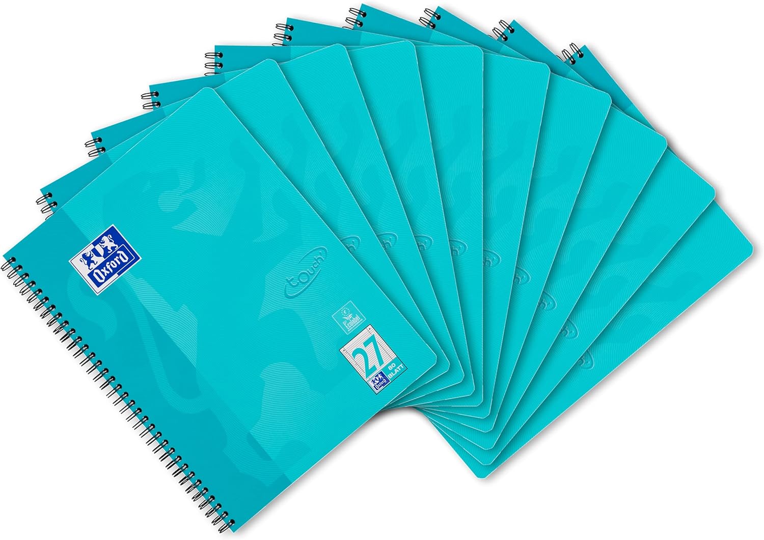 OXFORD 400086492 Collegeblock "Touch" Writing Pad, aqua 10