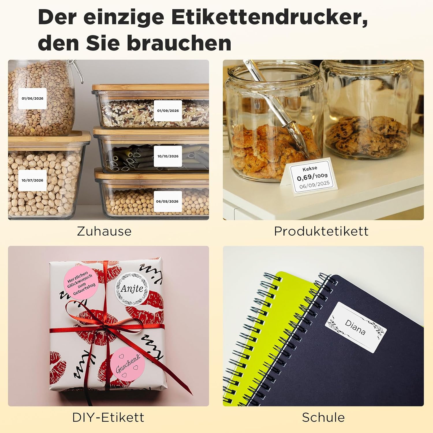 SUPVAN T50M Pro Label Printer Bluetooth with Waterproof Wide Labels, Mobile Phone and PC Compatible for Retail, Office, Organization, School and Home – Bild 10