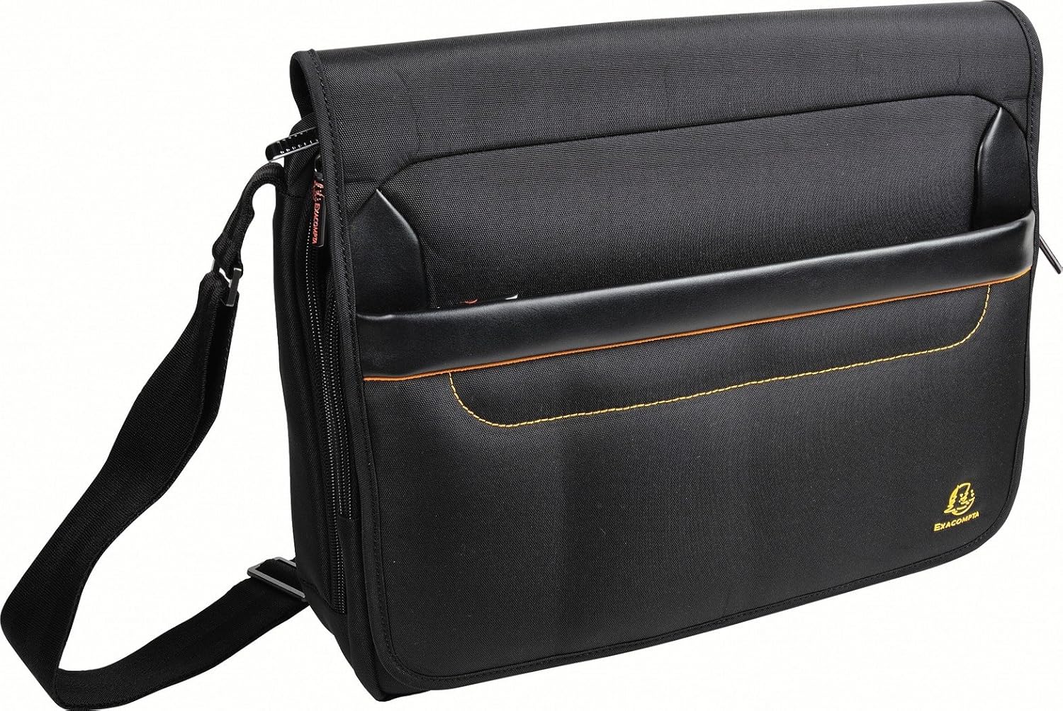 Exacompta 17234E Premium Laptop Shoulder Bag Exactive with Many Inner Pockets, Water-Repellent, Suitable for Laptops and Notebooks up to 14, Ideal for School, University and Work, Black – Bild 2
