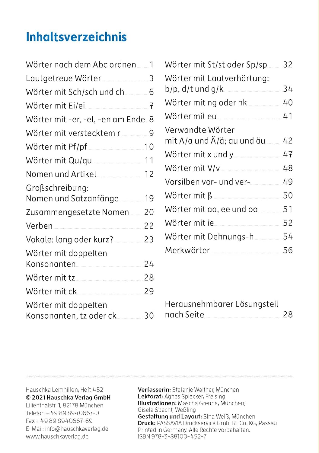 Mein Übungsheft Rechtschreiben 2. Klasse: Deutsch-Aufgaben mit Lösungen - Schreiben lernen (Lernhefte zum Üben und Wiederholen, Band 452) – Bild 3