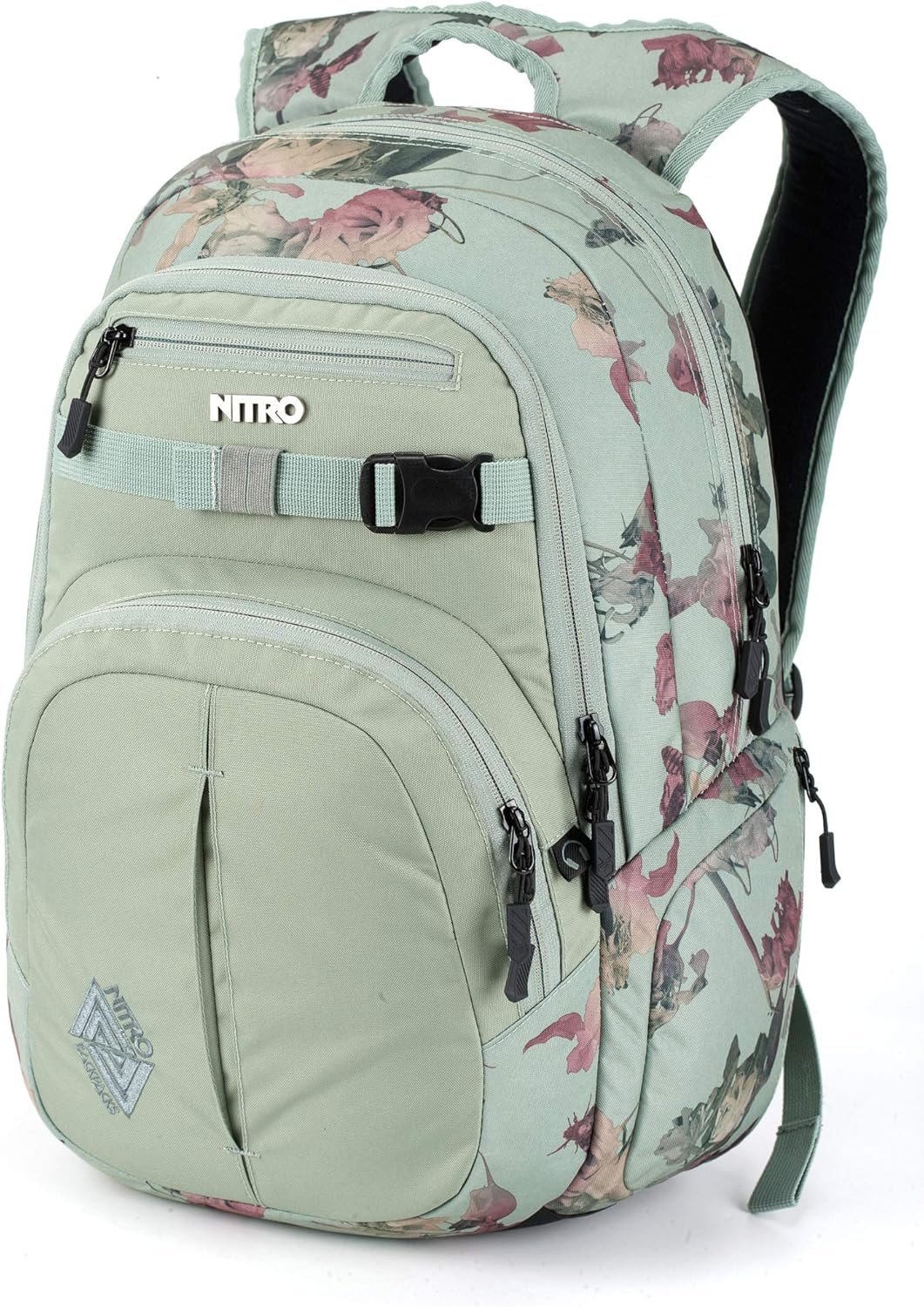Nitro Chase Rucksack Schulrucksack mit Organizer Schoolbag Daypack mit 17 Zoll Laptopfach