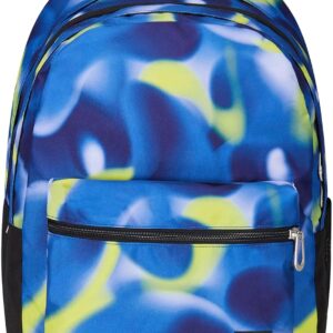 Seven Reversible Backpack, School Bag for Girls and Boys, blue-green, Unit size, School bag