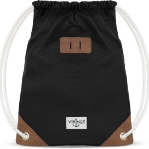 New Model Gym Bag Cotton Canvas Bag Sport Women Men Children, black