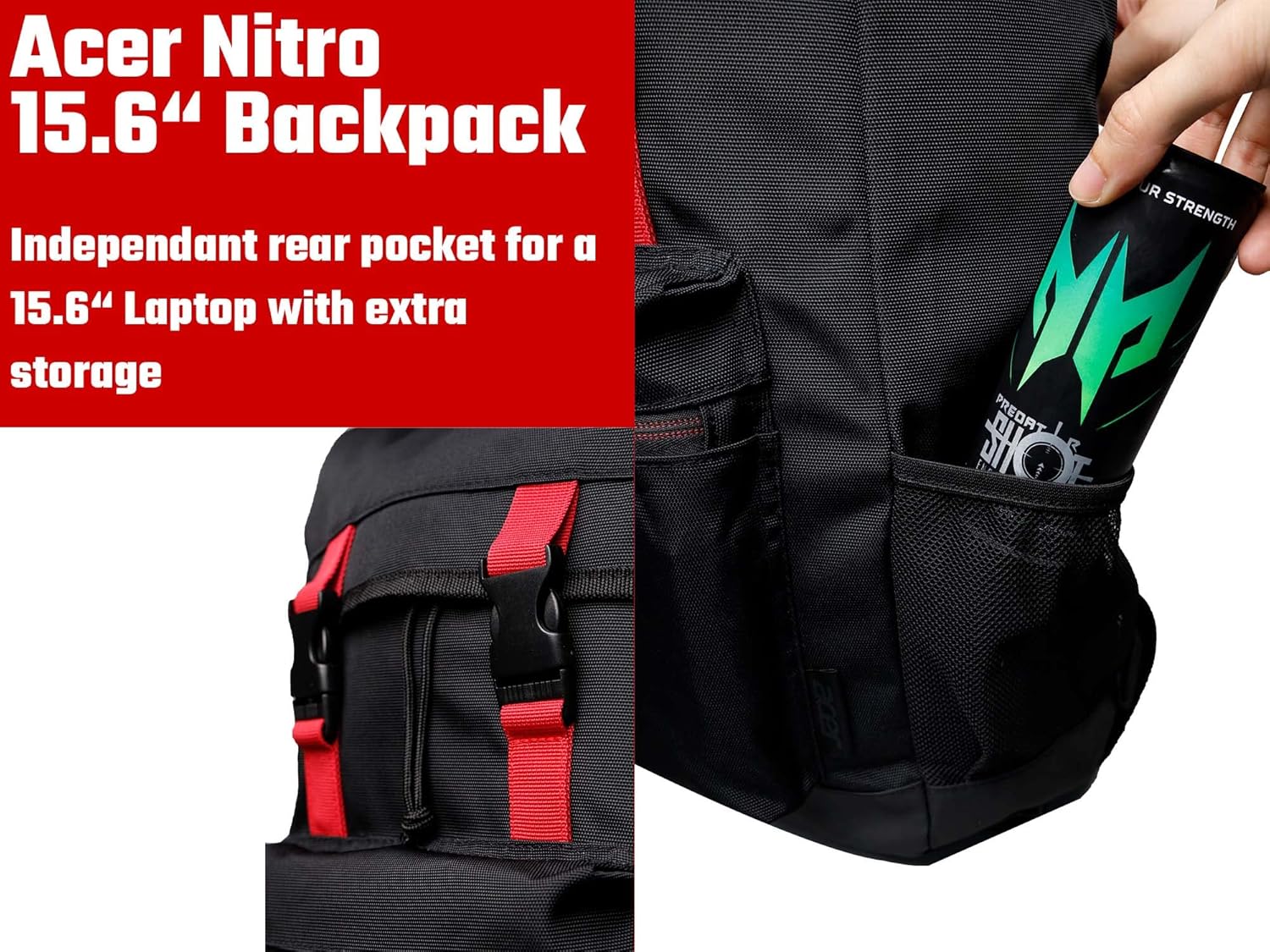 Acer Multi Gaming Laptop Backpack – Bild 3