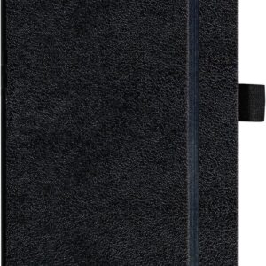 Herlitz Notebook A6 96 Sheets Blank Black Book