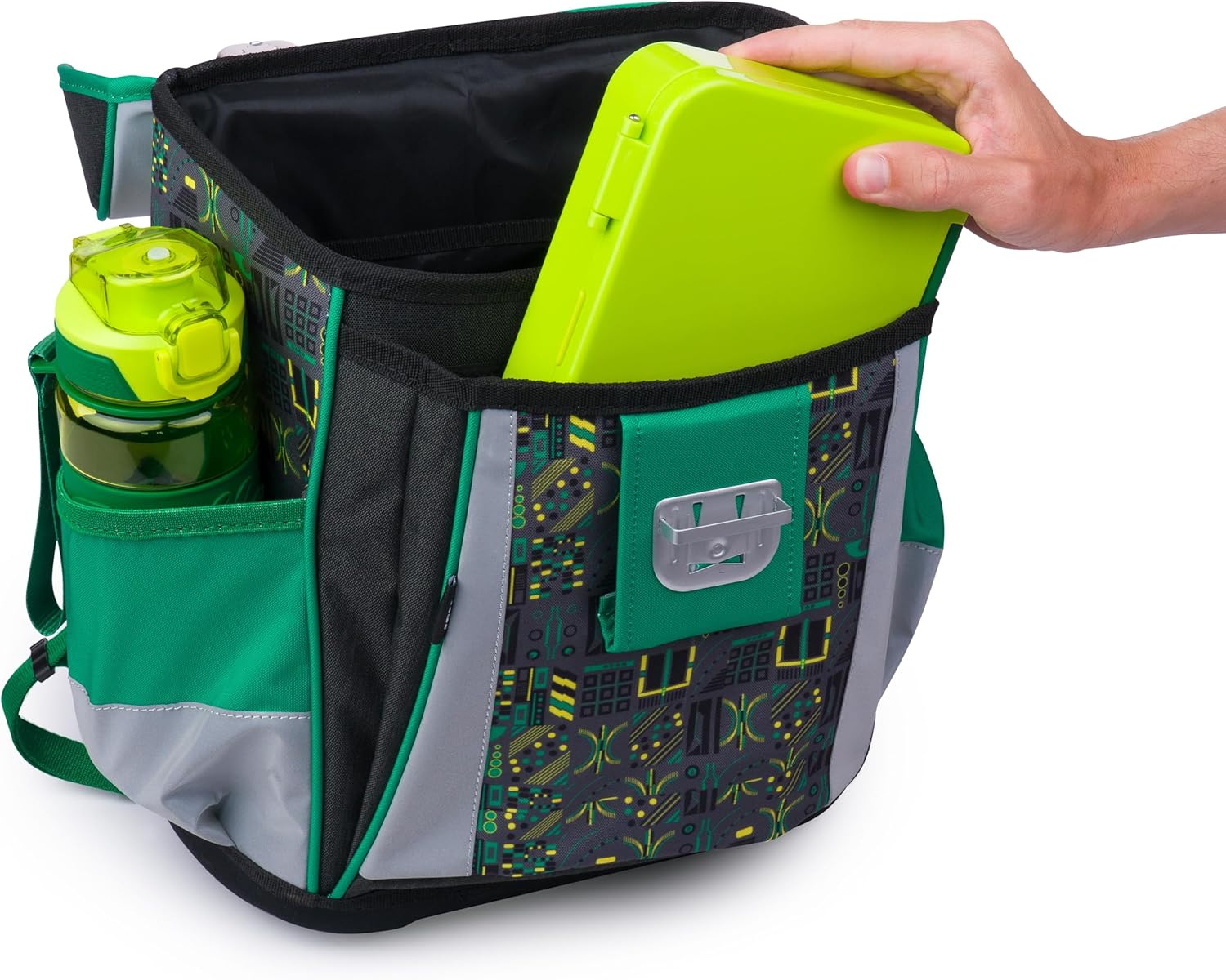 JOLLY Classic School Bag Set 46 Pieces Including Gym Bag, Shake Penal and Spring Pennal with Reflective and Child-friendly Closure, Safety Strips for Visibility – Bild 7