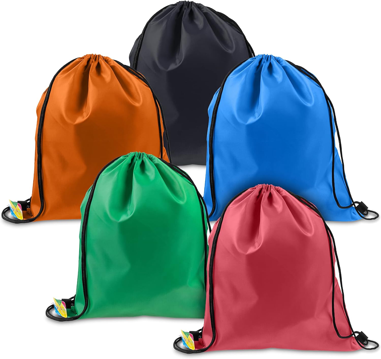 School Bag without Print XXL / 47 x 40 cm / Gym Bag Backpack Backpack School Bag Sports Bag Gym Bag / For Children Boys Girls / Mix of Colours - Pack of 1, mix, Unisex – Bild 7