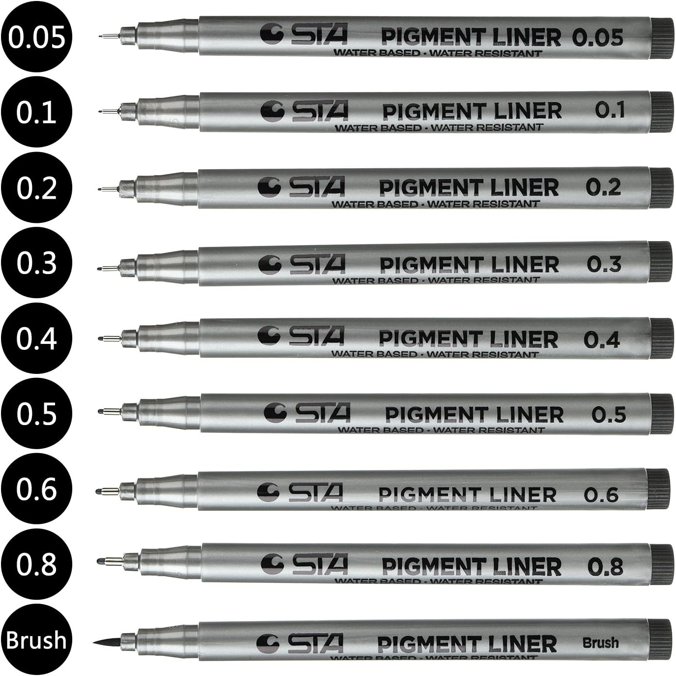Premium Fine Liner Pens Set, Office Documents For Sketching, Artist Illustration, Technical Drawing, Ideal For Calligraphy Writing, Shopping Lists, Notes And Appointments – Bild 8