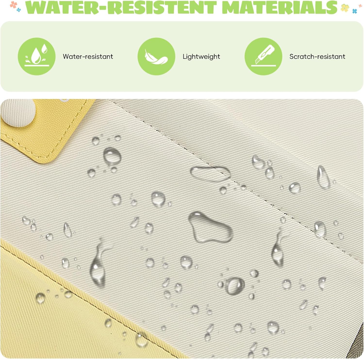 School Backpack Girls Teenagers 2025 Backpack School High School School Bag High Level Water-Repellent for 15.6 Inch Laptop School Bag Casual Travel 22L Green – Bild 7