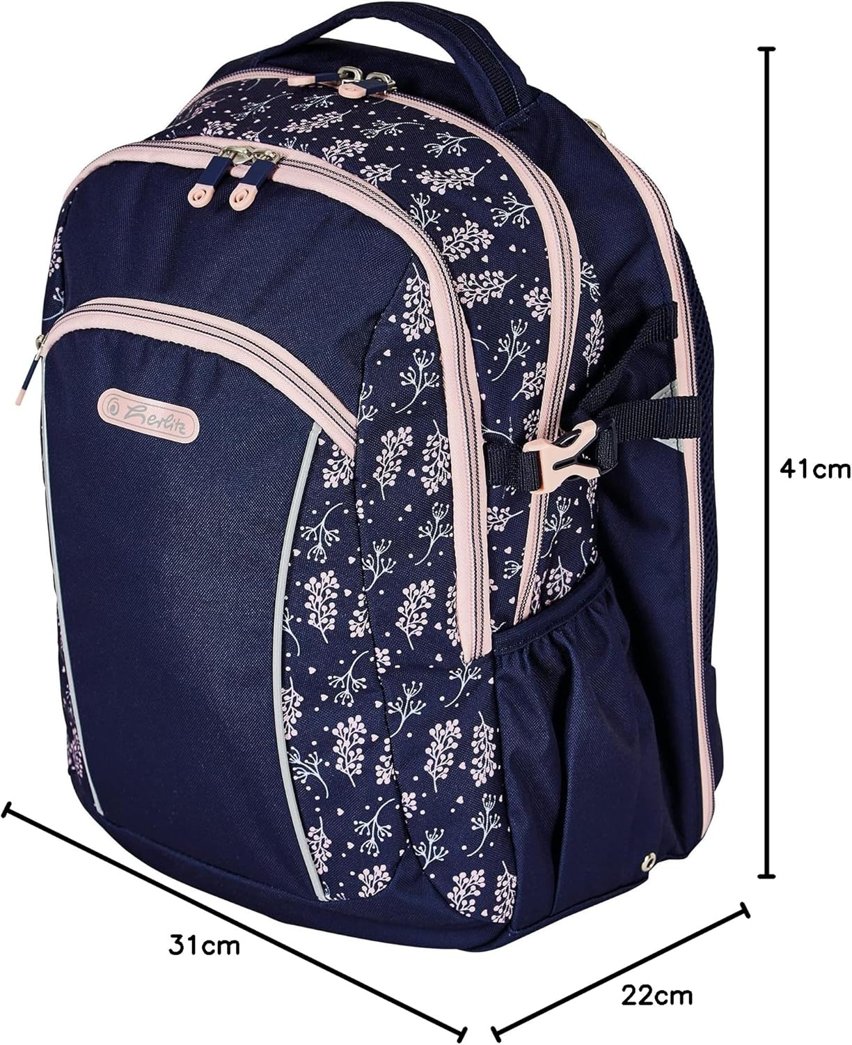 Herlitz 50026913 Ultimate School Bag, multicoloured, Unit size, blossom – Bild 11