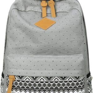 School Backpack Girls Teenager Teenagers School Backpack Women's School Backpacks for Teenagers School Backpacks Canvas School Bags for Girls Boys Teen Leisure Backpack School Bag Large, light grey,