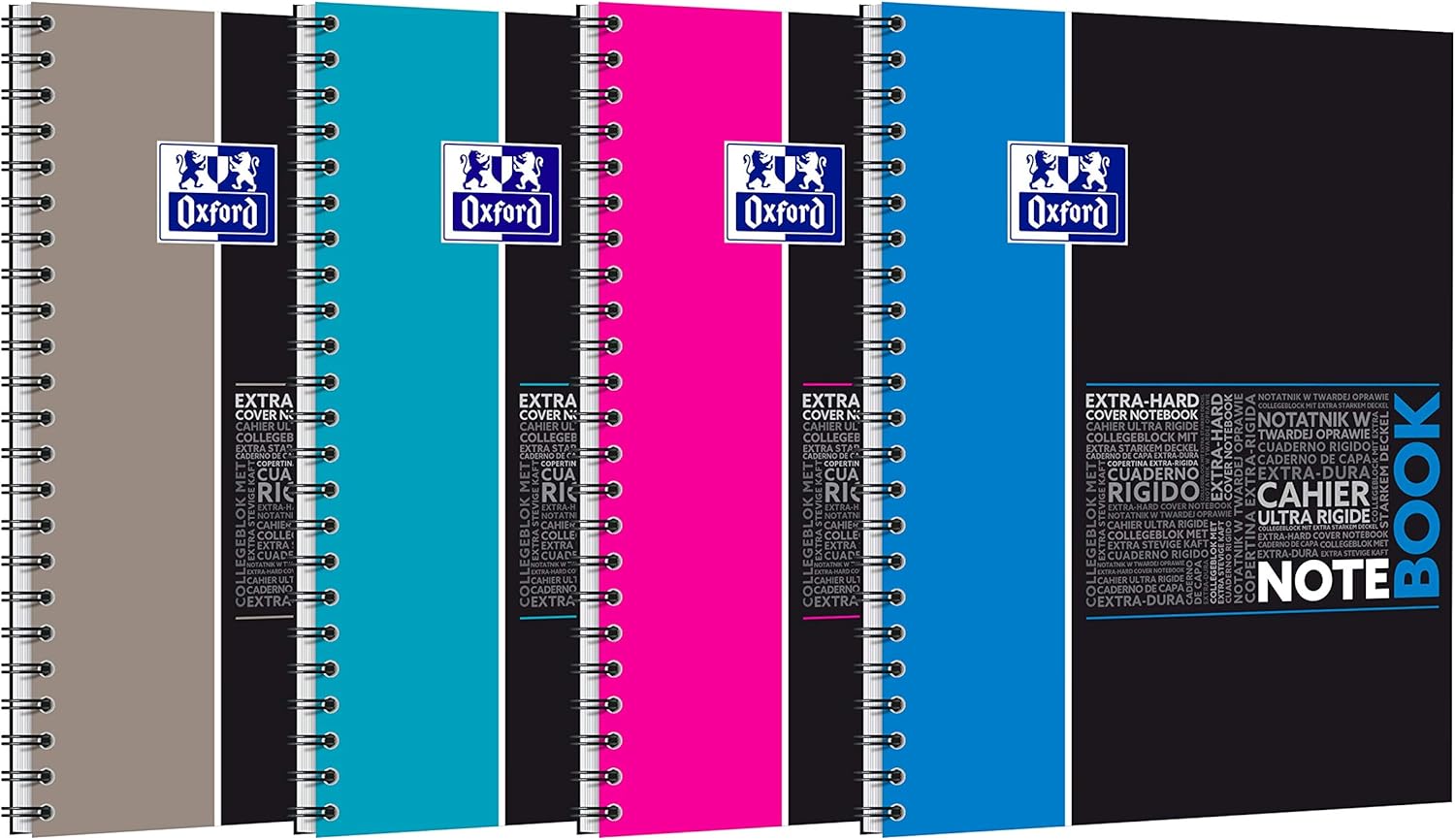 OXFORD 400037407 1 piece Digital Collegeblock A4 + lined 80 sheets - random color, no coloring possible - Uni-Block Schreibblock Notepad Ringblock Spiralblock gift idea Student – Bild 2