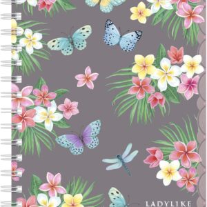 Herlitz 1 x A5 Ladylike Butterflies Spiral Boutique Book – 100 Sheets Squared