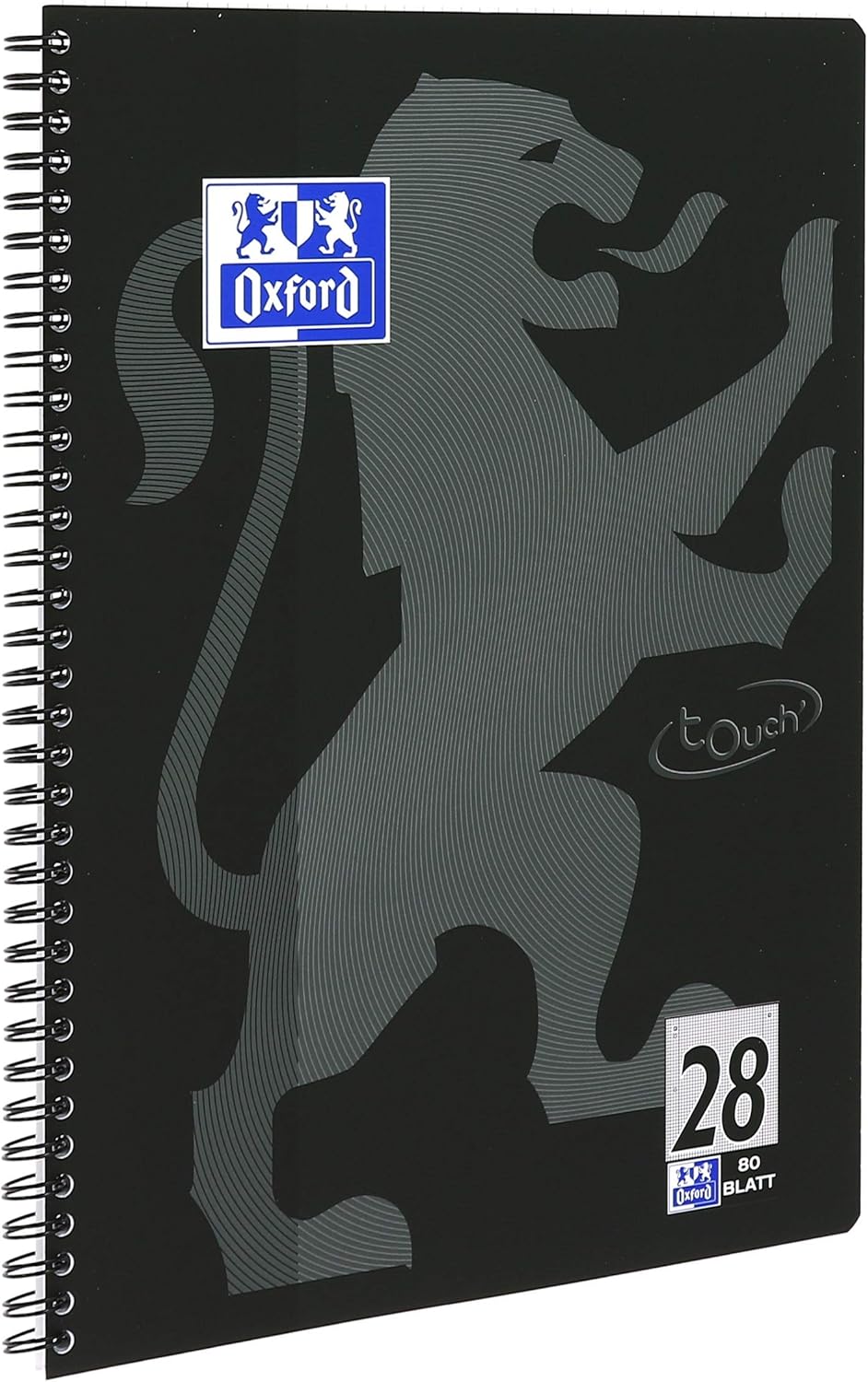 Oxford Touch College Notepad A4 Squared with Double Margin 80 Sheets Black – Bild 7