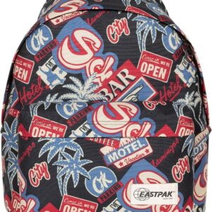 EASTPAK Backpak School Backpack with Leather Base Wyoming Road to Print