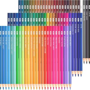 Shuttle Art Colouring Pencils Set, 80 Colouring Pencils for Adults and Beginners for Painting and Drawing, Shatterproof Colouring Pencils for Children, Wooden Pencils, Colouring Pencils for Colouring Books, School