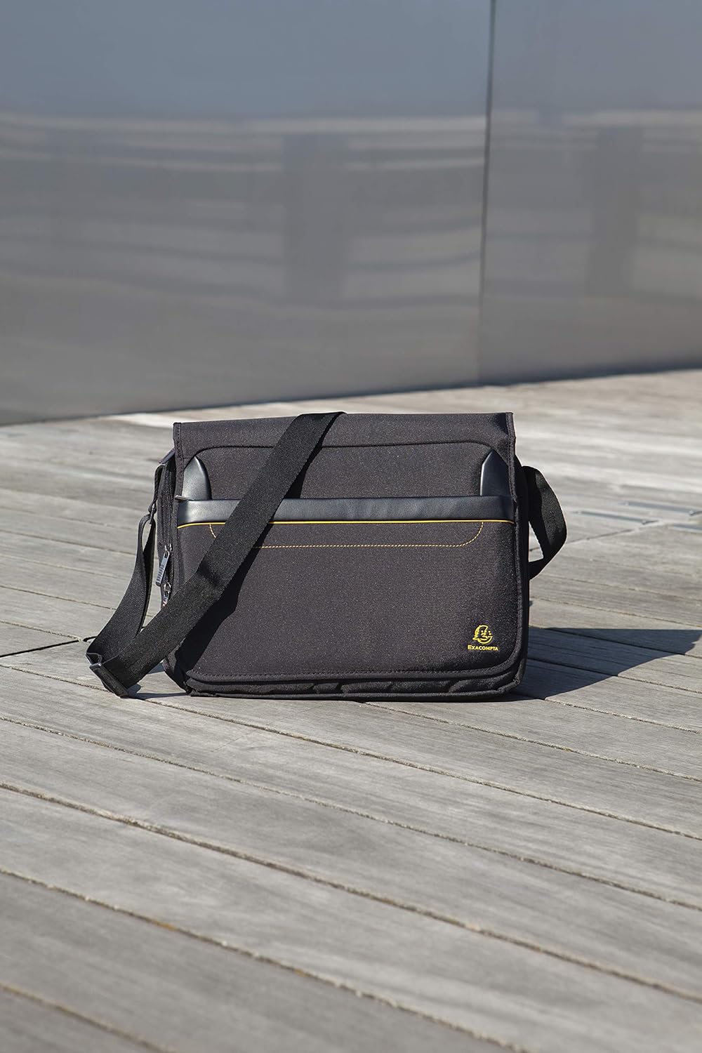 Exacompta 17234E Premium Laptop Shoulder Bag Exactive with Many Inner Pockets, Water-Repellent, Suitable for Laptops and Notebooks up to 14, Ideal for School, University and Work, Black – Bild 24