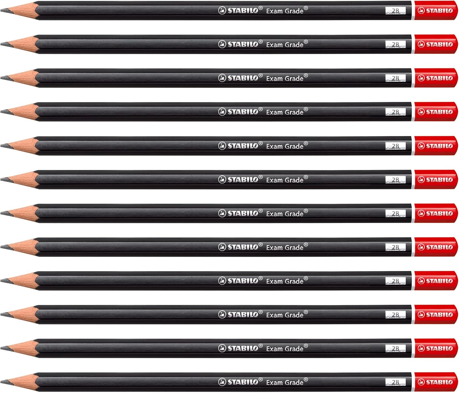 Graphite Pencil - STABILO Exam Grade - Pack of 12 - 2B
