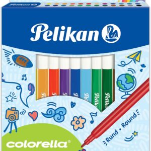 Pelikan 817271 Colorella C302 Fibre-Tip Pen, 24 Colours in Folding Box, 0