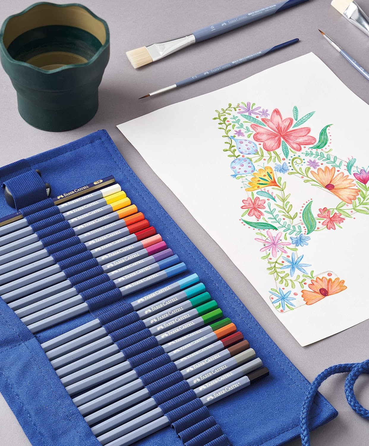 Faber Castell FC114652 Goldfaber Aqua Colour Pencil Roll – Bild 2