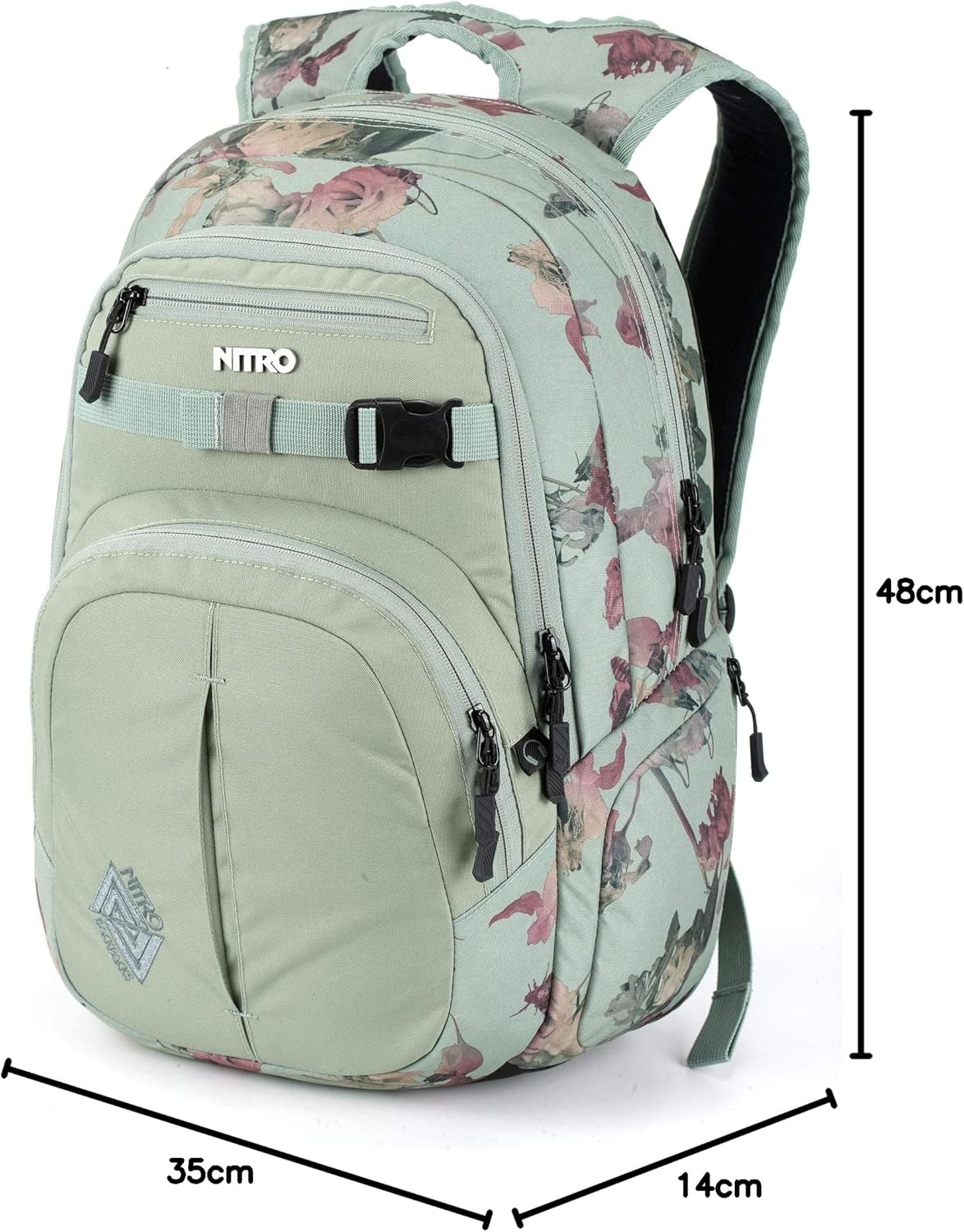 Nitro Chase Rucksack Schulrucksack mit Organizer Schoolbag Daypack mit 17 Zoll Laptopfach – Bild 15