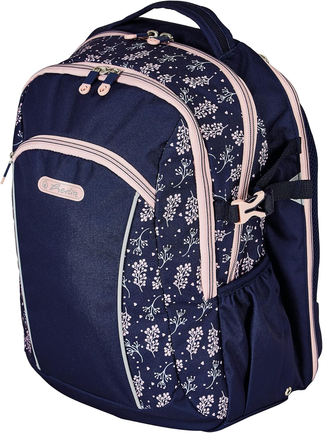 Herlitz 50026913 Ultimate School Bag, multicoloured, Unit size, blossom
