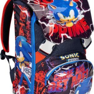 Seven Unisex Kinder Seven Sonic Erweiterbarer Schulrucksack Rucksack (1er Pack)