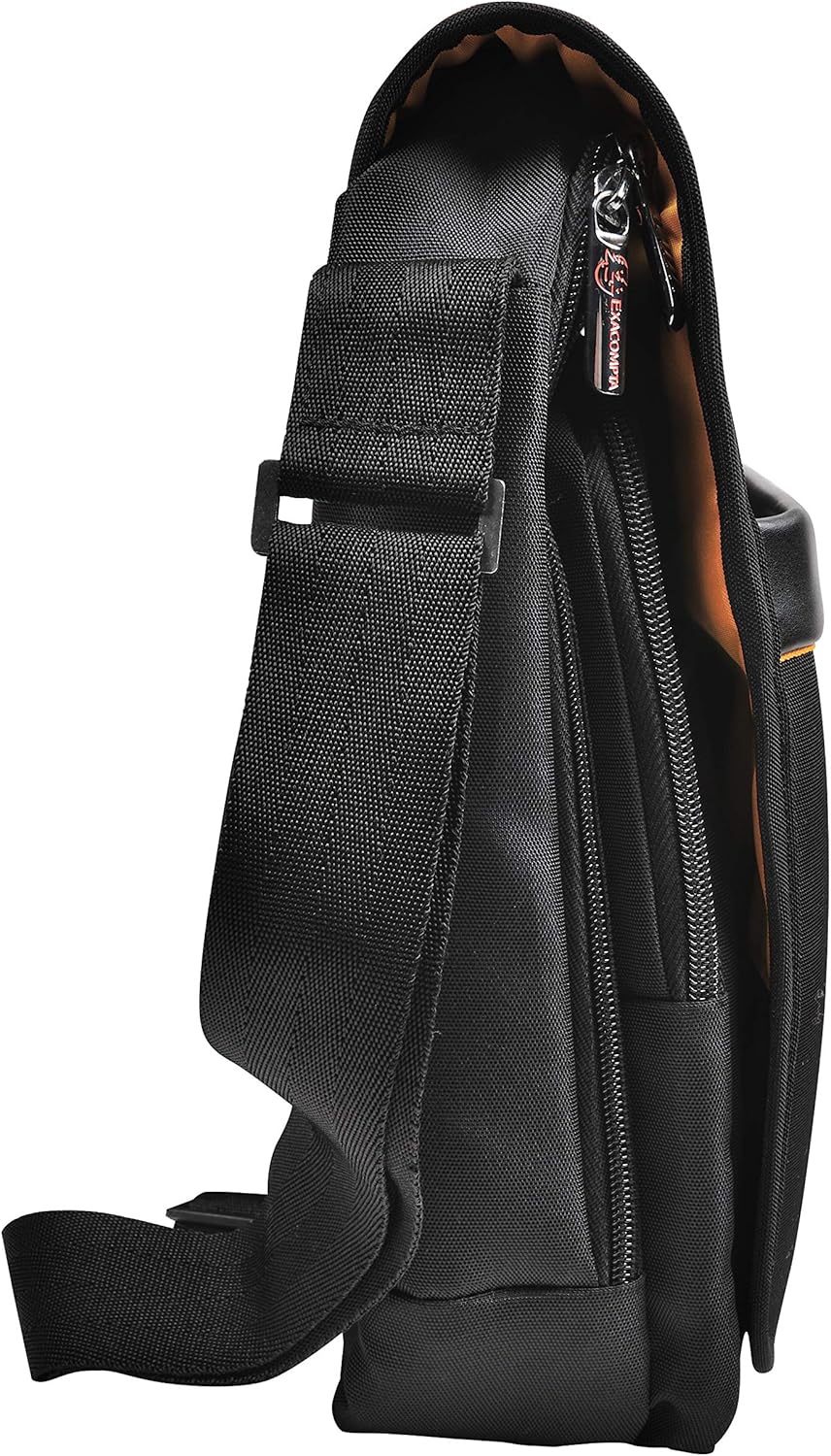 Exacompta 17234E Premium Laptop Shoulder Bag Exactive with Many Inner Pockets, Water-Repellent, Suitable for Laptops and Notebooks up to 14, Ideal for School, University and Work, Black – Bild 3