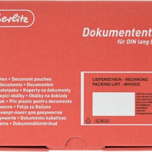 Herlitz 792705 Document Envelope DL 100 Pack Self-Adhesive