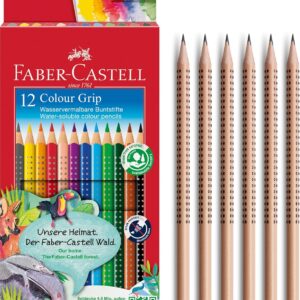 Faber-Castell 205274 Colouring Pencils Set 18 Pieces Including 6 Pencils Natural