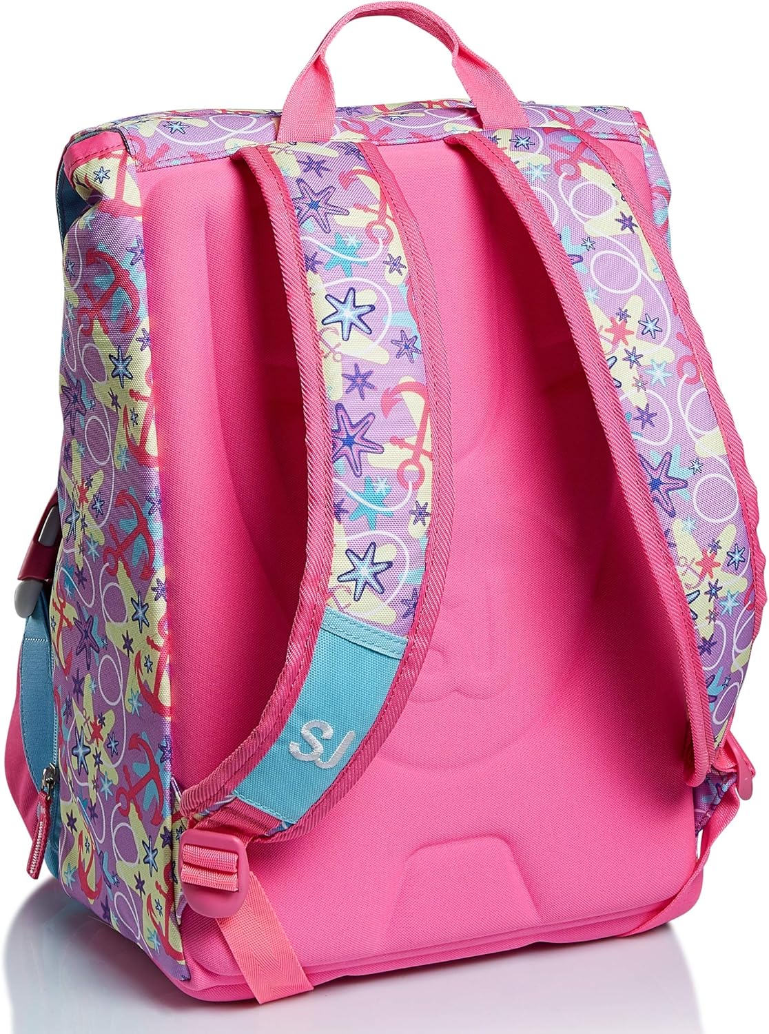 SJ GANG STYLE JAM GANG School Bag for Primary School, from 1st Grade, Expandable School Bag, Extra Volume, Spacious School Bag for Girls and Boys, Pink/Pattern, with Flip System – Bild 8