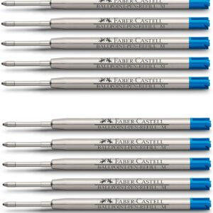 Faber-Castell 148741 Ballpoint Pen Refill M, Blue, Pack of 10