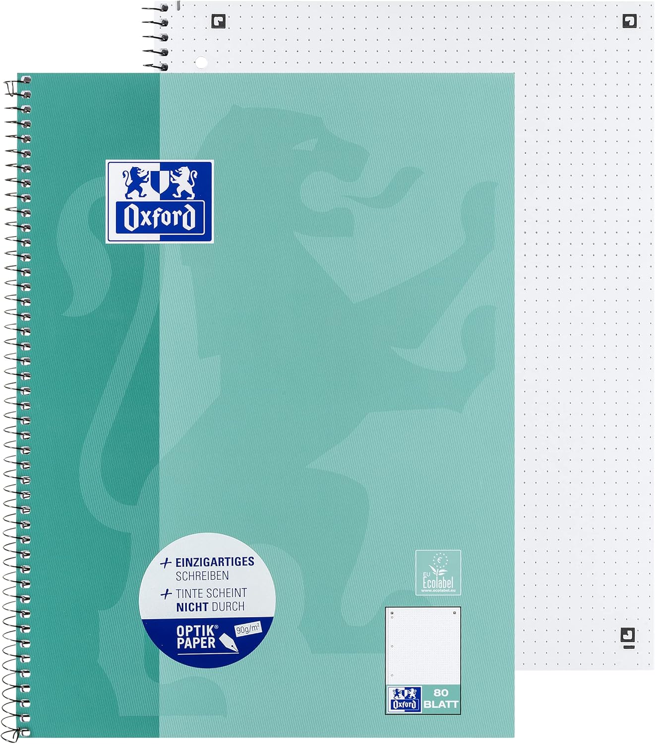 Oxford College Notepad School A4 Squared with Double Margin 80 Sheets – Bild 2