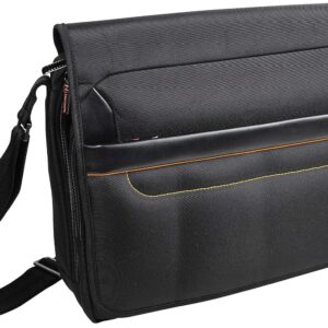 Exacompta 17234E Premium Laptop Shoulder Bag Exactive with Many Inner Pockets, Water-Repellent, Suitable for Laptops and Notebooks up to 14, Ideal for School, University and Work, Black