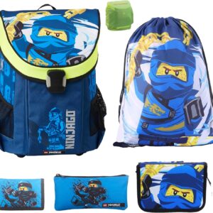 Lego Ninjago Explorer School Bag Set, 5 Pieces, black red
