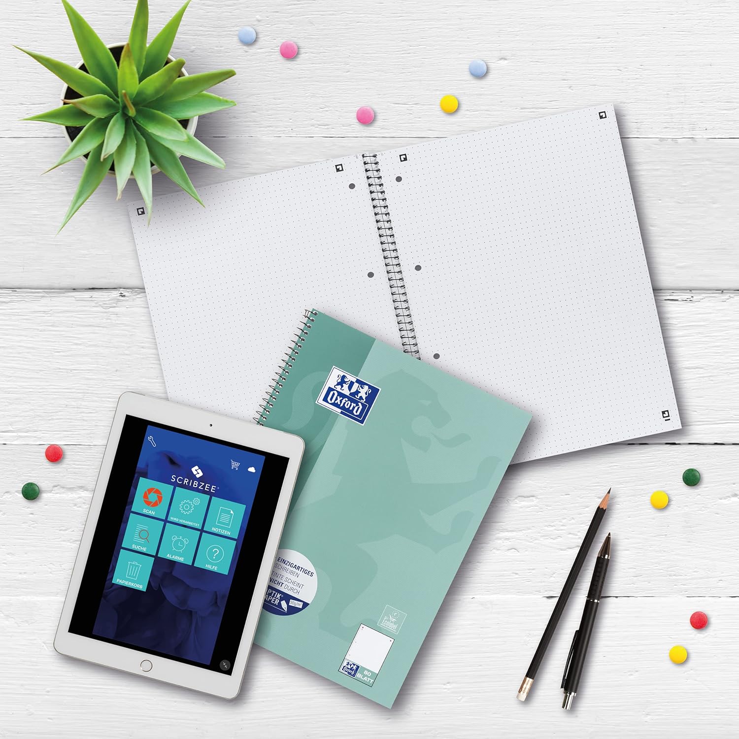 Oxford College Notepad School A4 Squared with Double Margin 80 Sheets – Bild 5