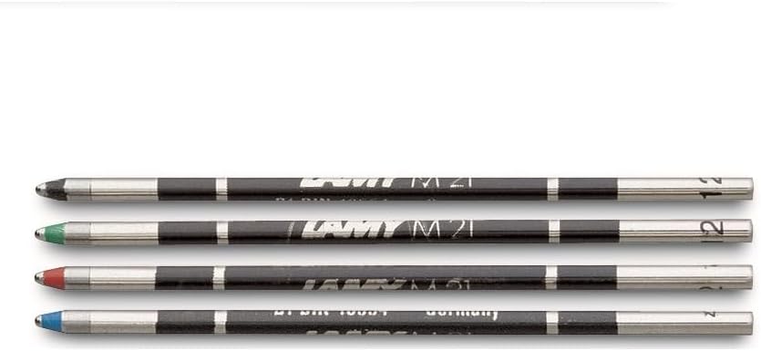 LAMY M 21 Refill 803 - Metal Ballpoint Pen Refill in Green with Steel Tip - For All Multi-System Pens (Pack of 2) – Bild 3