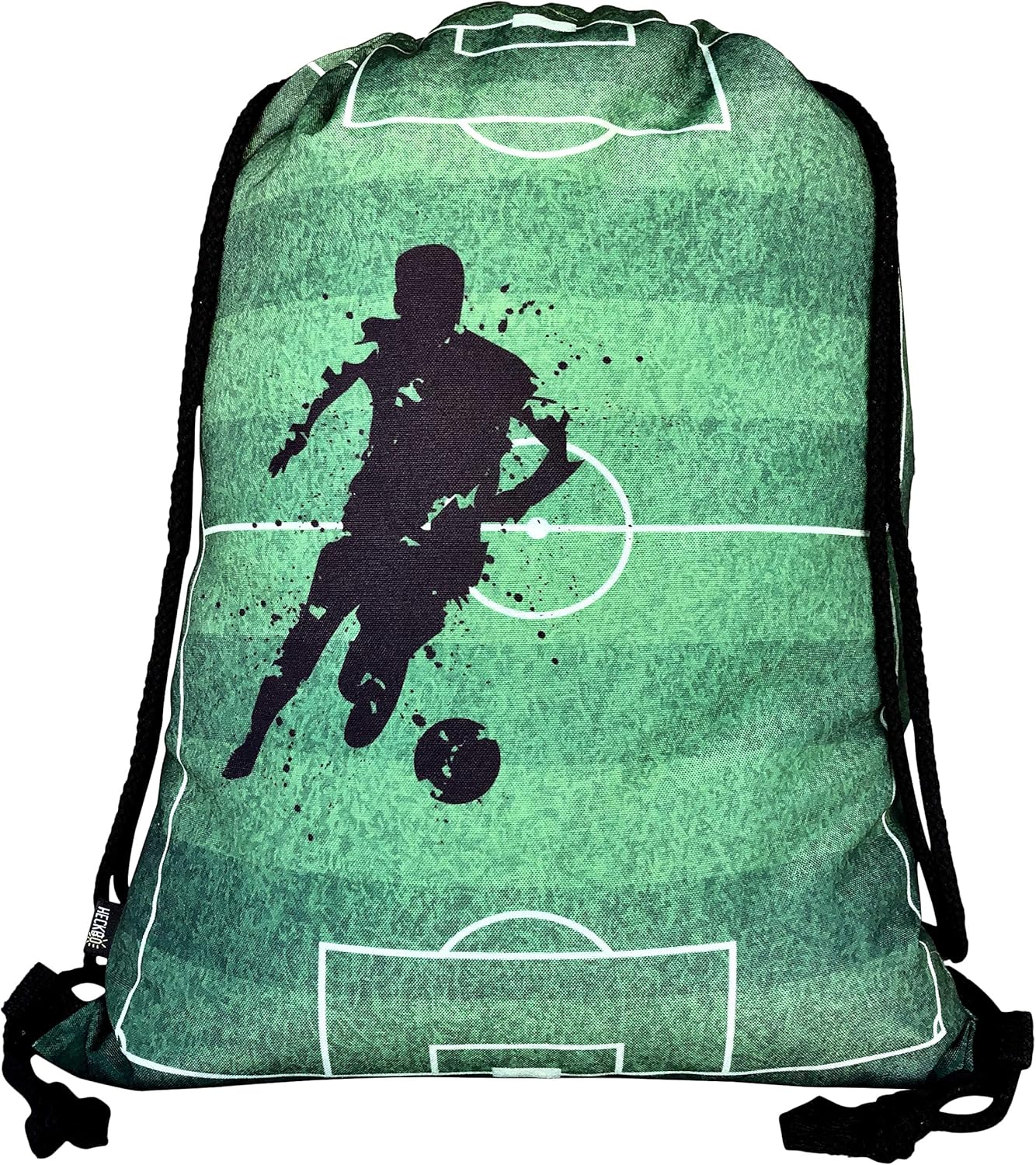 HECKBO Boys Girls Kids Gym Bag - Football - 40 x 32 cm - School Sports - Backpack, Bag, Sports Bag, Football Bag