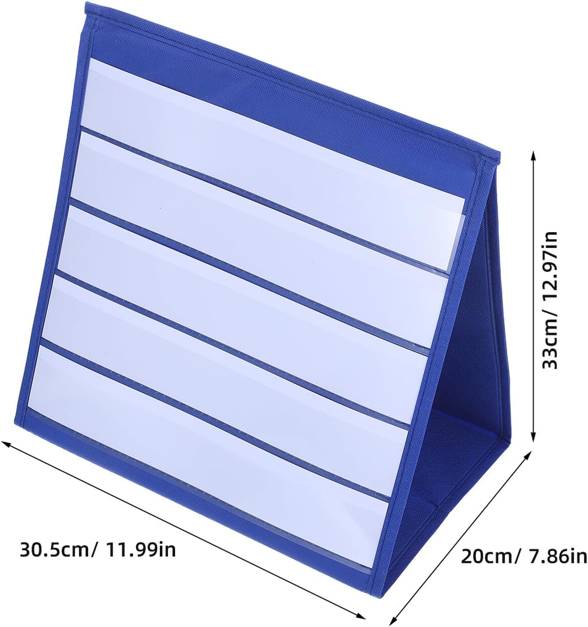 Cabilock Kartenständer Dreieck Tisch Chartständer Klein 305X33cm Stoff Taschenhalter für Klassenzimmer Stundenplan Organisation – Bild 2
