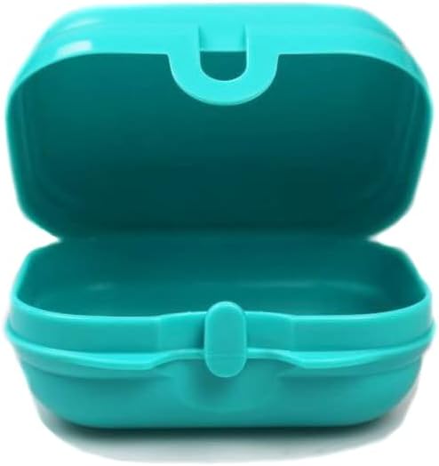 Tupperware To Go Mini-Twin Lunch Box Size 1 Light Turquoise