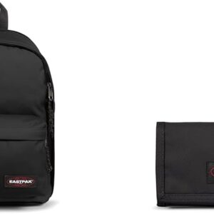 EASTPAK Back To Work Backpack, 27 L – Black (Black) & Crew Single Purse, 27 L – Black, black, Rucksack