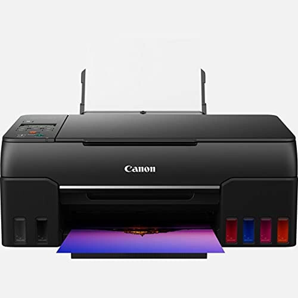 Canon PIXMA G650 MegaTank Printer Inkjet Printer Scanner Copier (4,800 x 1,200 dpi, Photo Printer 10 x 15 cm, LC Display, WLAN, Wireless Printing, Auto Power On/Off) Black