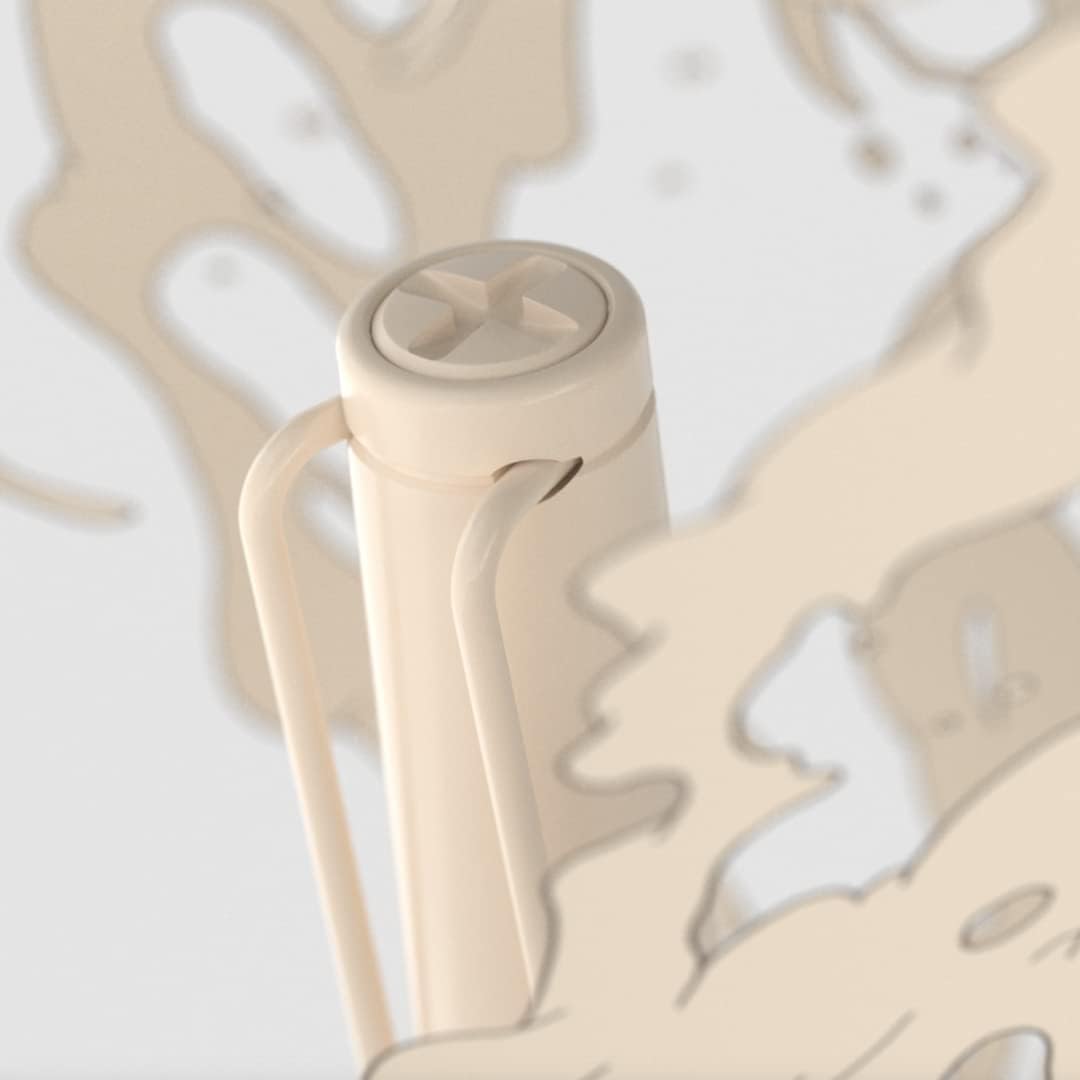 Lamy safari cozy rollerball pen 320 special edition modern rollerball pen in cream cream ergonomic handle includes rollerball pen refill M63 black line width M – Bild 5