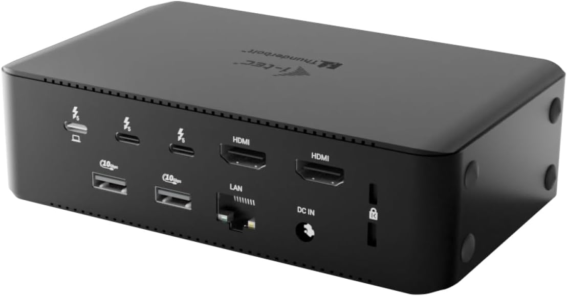 i-tec Thunderbolt 5 Quattro Display Docking Station - 2 x Thunderbolt 5 Ports, 2 x HDMI 2.0, 5 x USB, 2.5 GLAN – Bild 2
