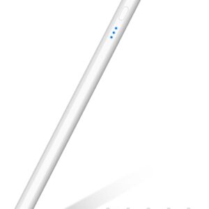 Pencil 1st Generation for iPad 2018-2025, 20 Mins with USB C Quick Charge & Tilt & Magnetic Suction, Stylus Pen for iPad 11-6 Gen, Air 3-5/M2/M3, Mini 5-6, Pro 11"/12.9"/13''M4 (White)