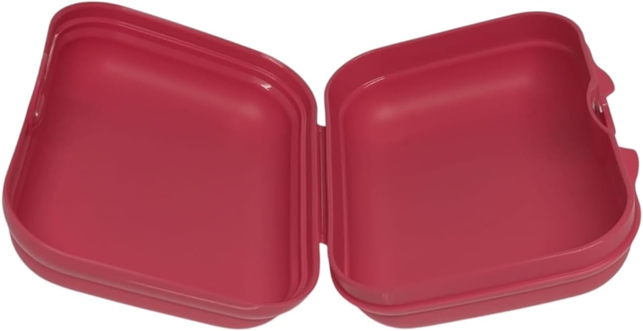 Tupperware Twin Size 2 Lunch Box Sandwich Box Nursery Box (Pink Good Vibes Only) – Bild 2